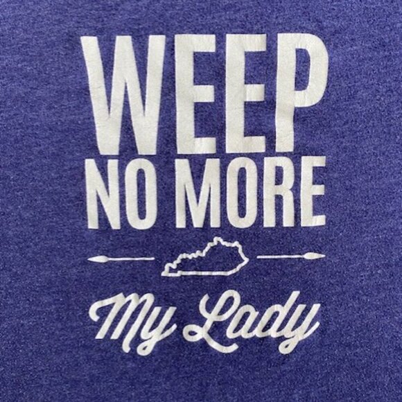 My Ole Kentucky KY Home "Weep No More My Lady" Blue Tee T-Shirt - Picture 3 of 8